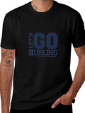 Lets Go Hurling Black T-Shirt