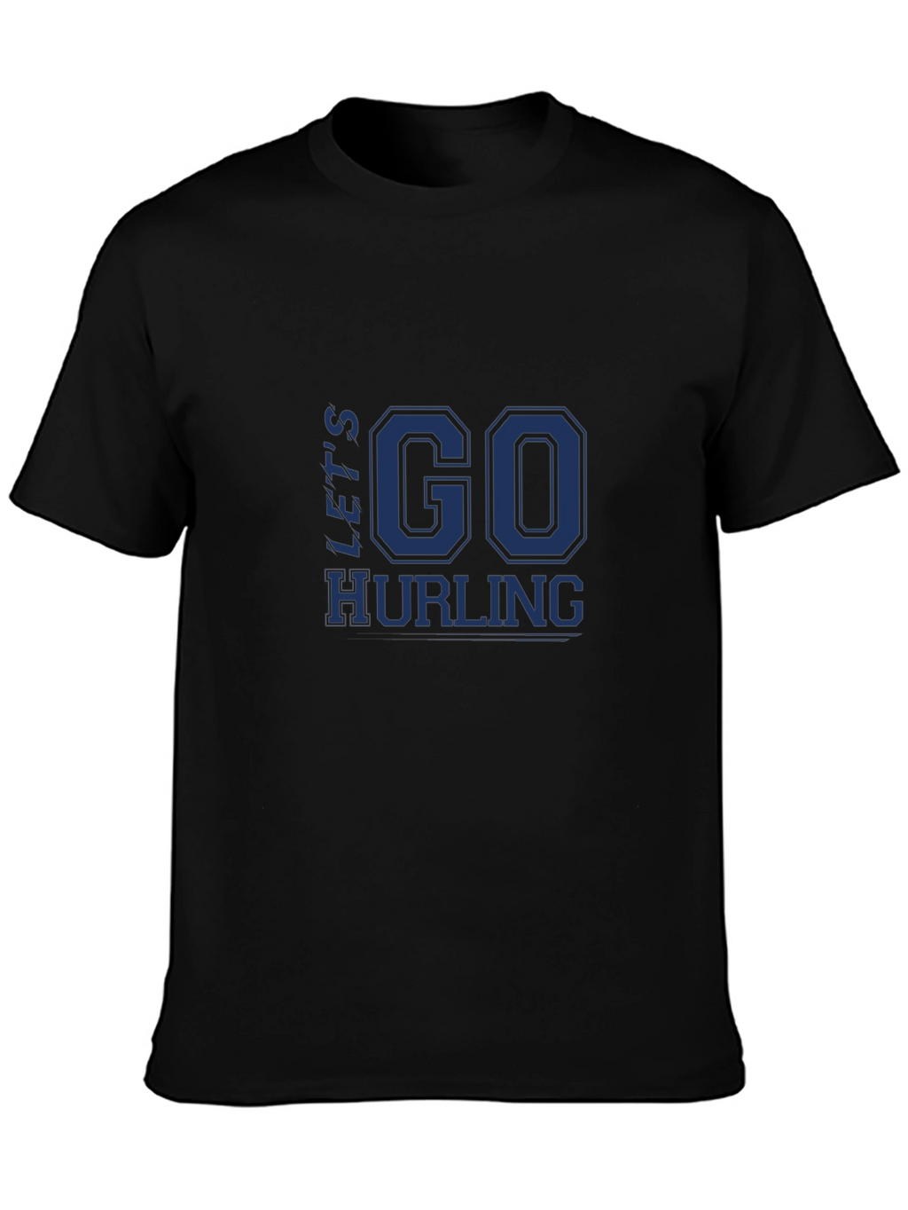 Lets Go Hurling Black T-Shirt