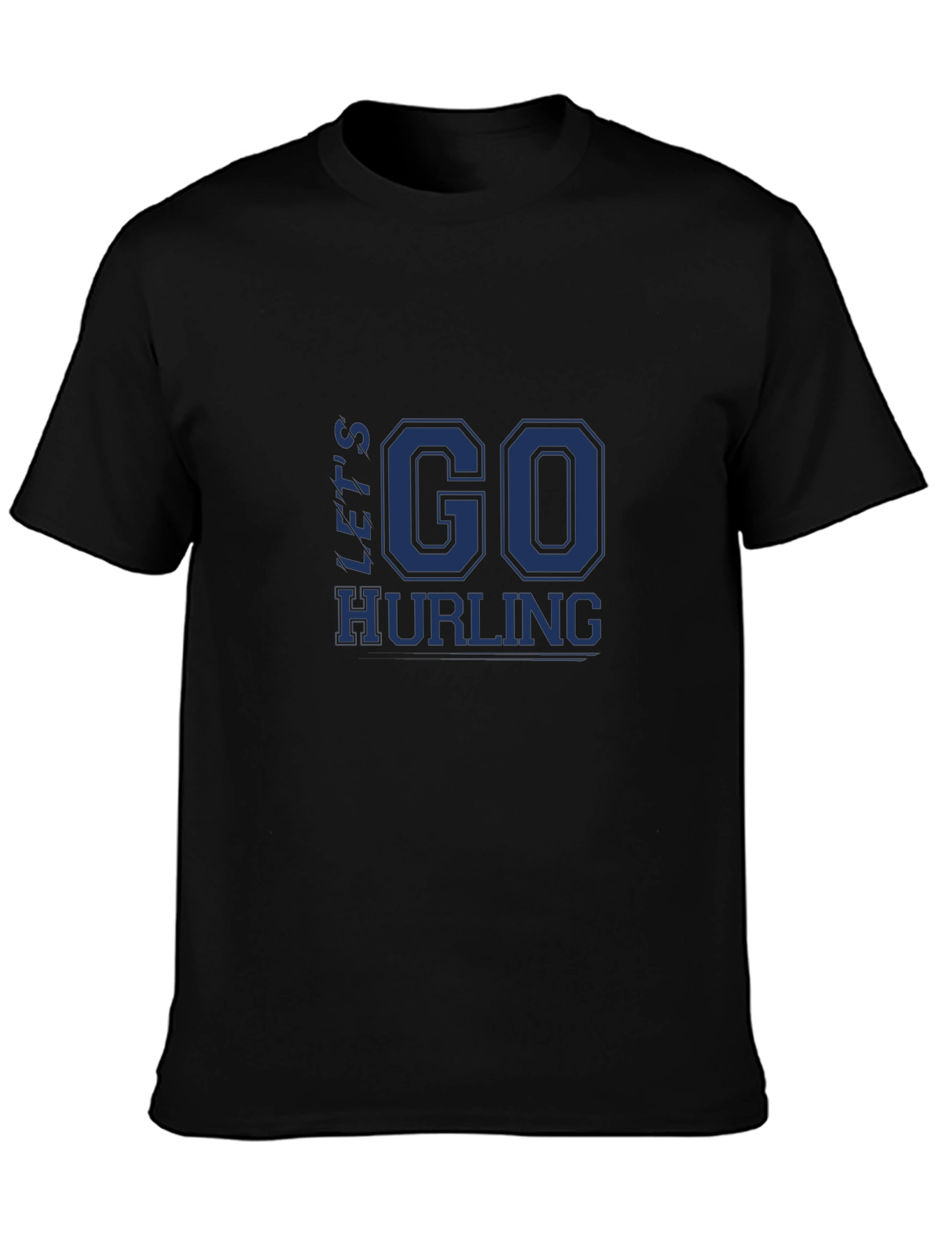 Lets Go Hurling Black T-Shirt