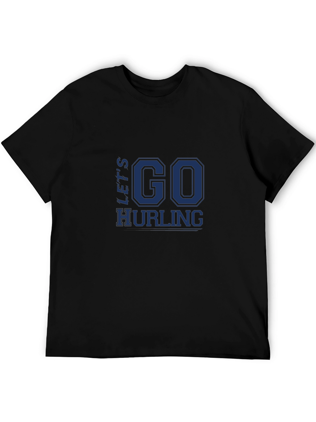 Lets Go Hurling Black T-Shirt