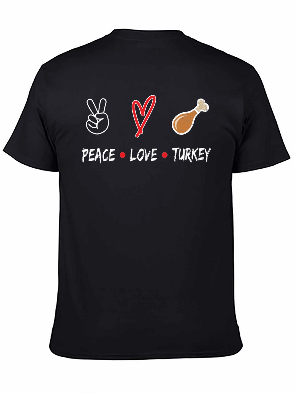 Peace Love Turkey Thanksgiving T-Shirt