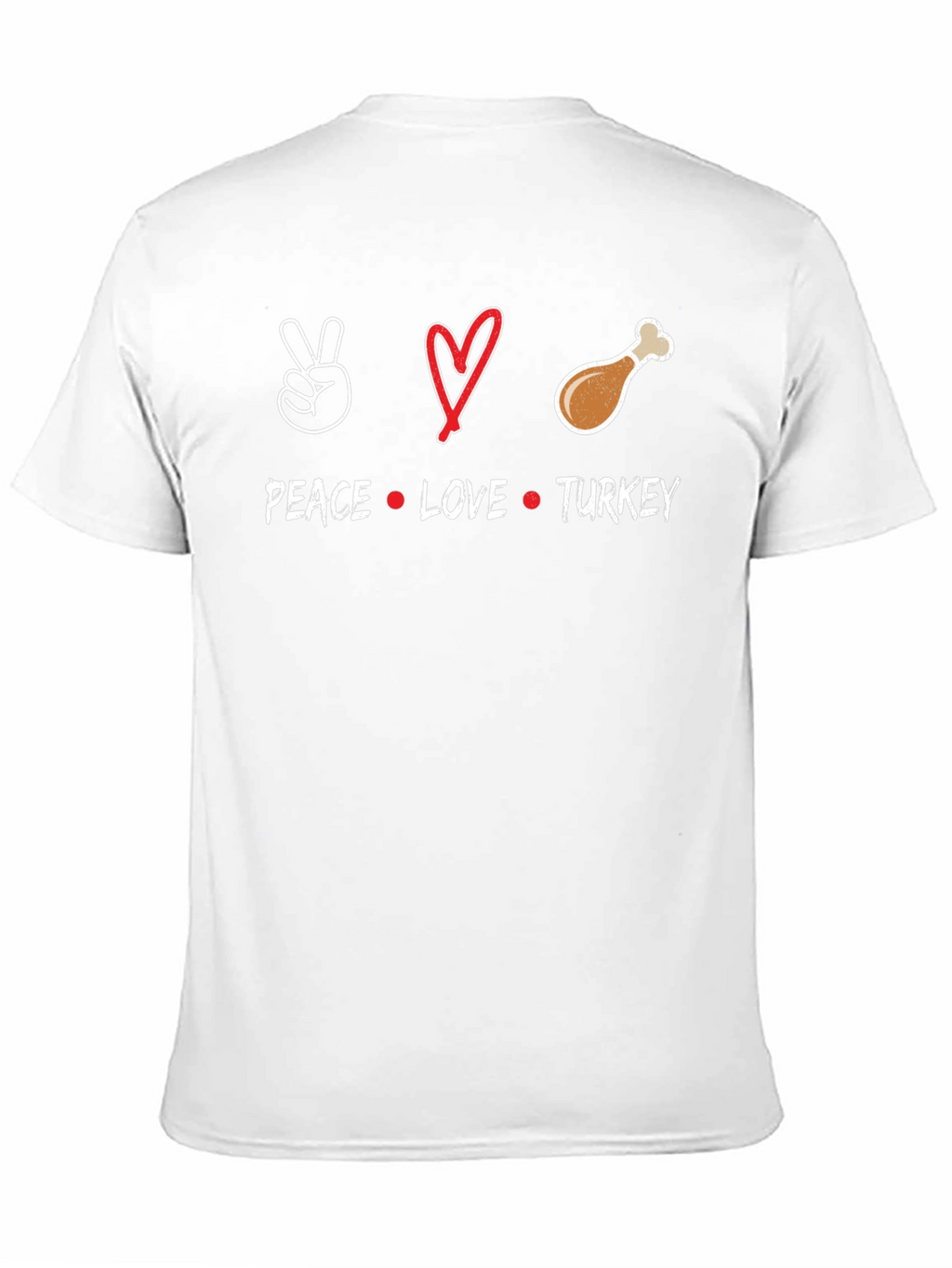 Peace Love Turkey Thanksgiving T-Shirt