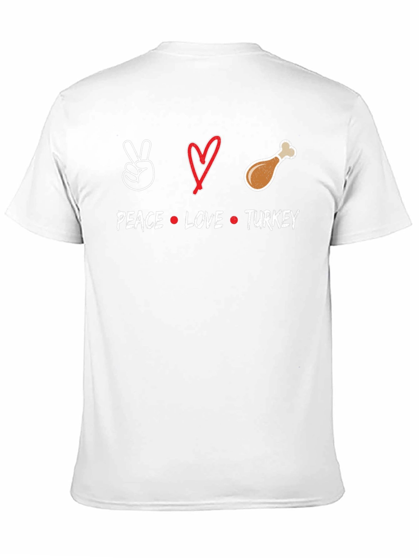 Peace Love Turkey Thanksgiving T-Shirt