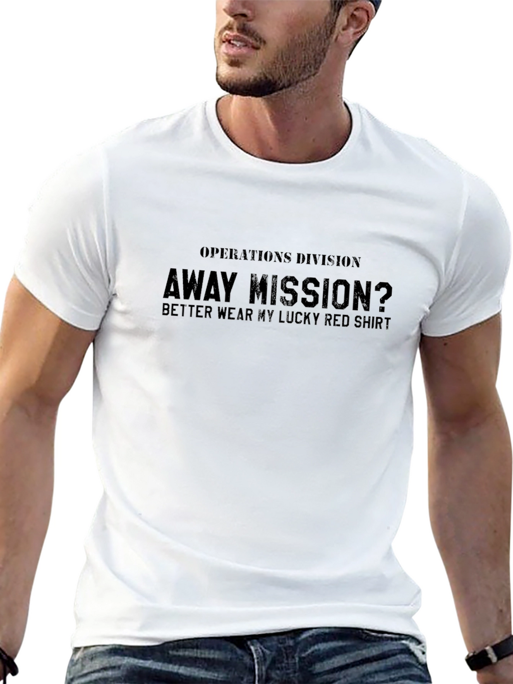 Away Mission Lucky Red Shirt T-Shirt