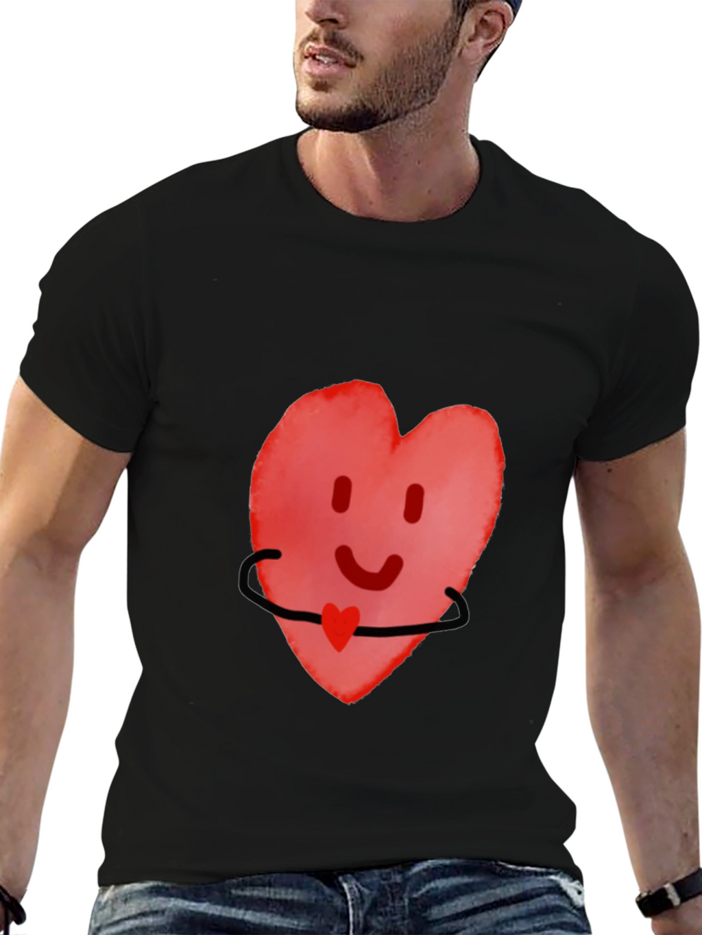 Heart Hug Graphic Tee - Comfort Fit