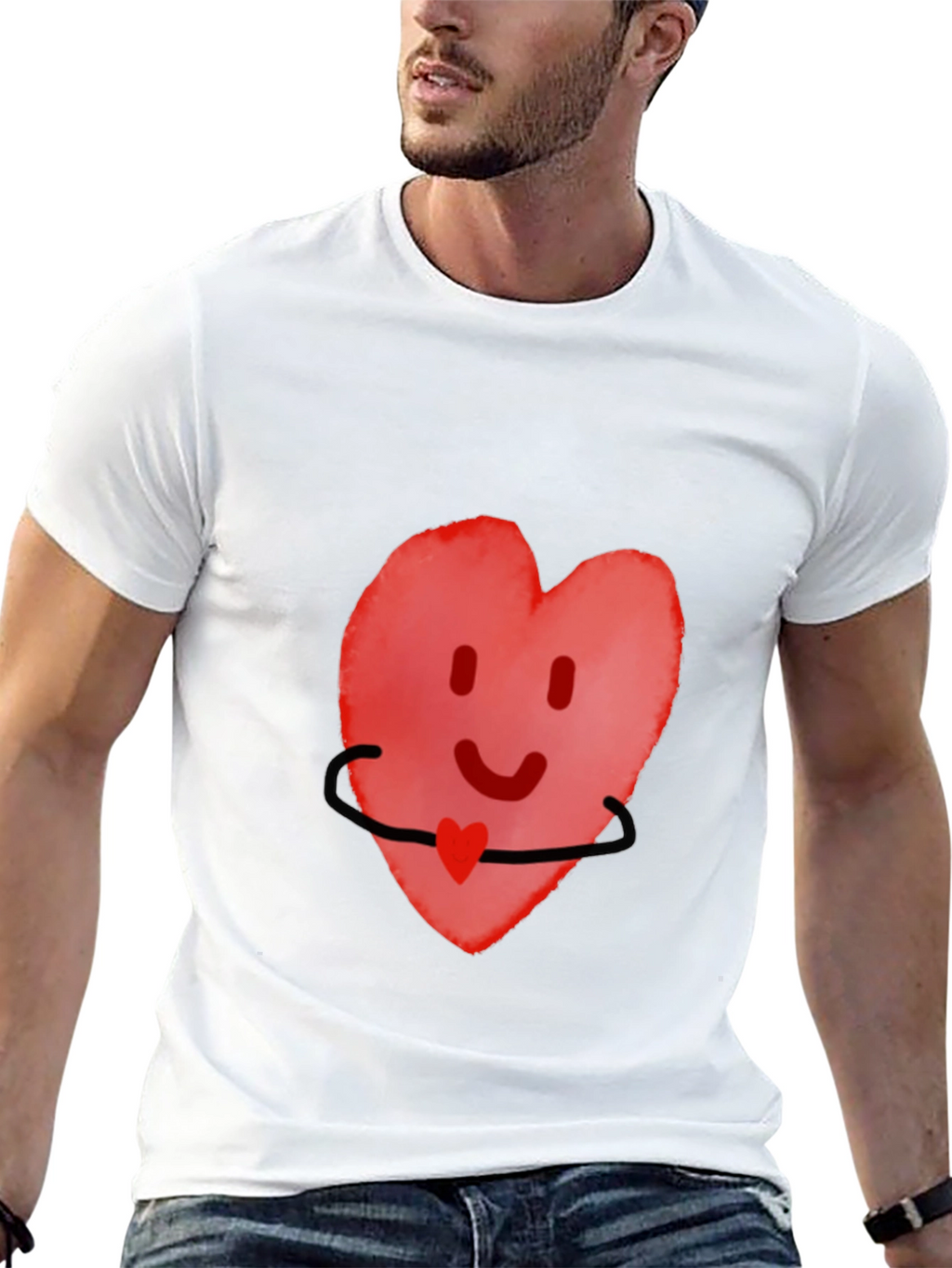 Heart Hug Graphic Tee - Comfort Fit