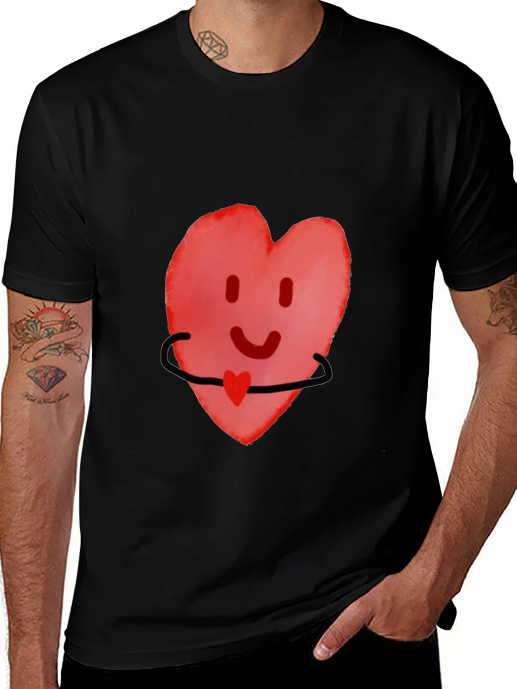 Heart Hug Graphic Tee - Comfort Fit
