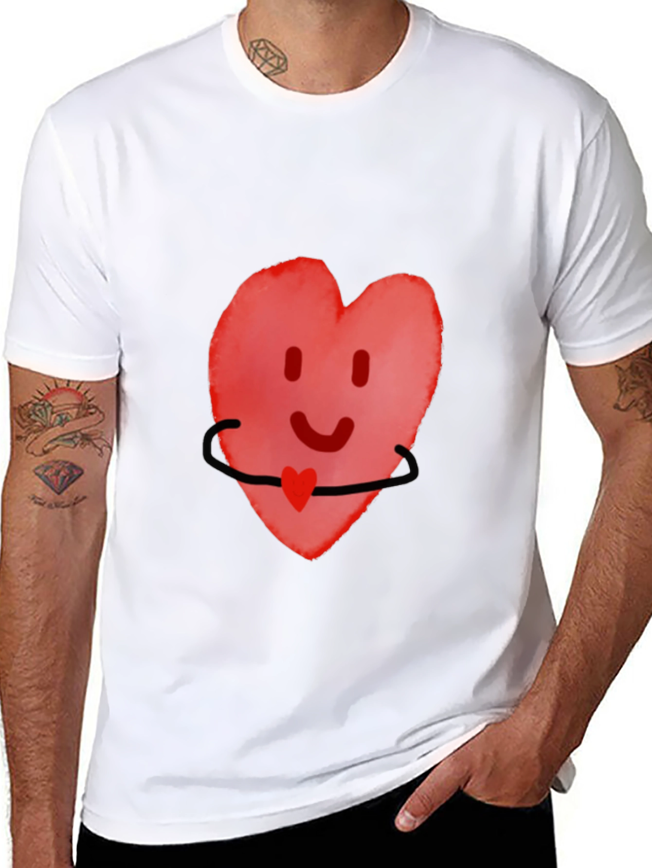 Heart Hug Graphic Tee - Comfort Fit