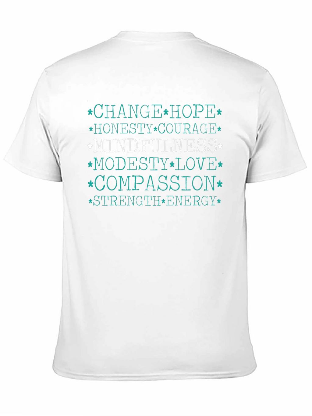 Mindfulness Black T-Shirt - Positive Words