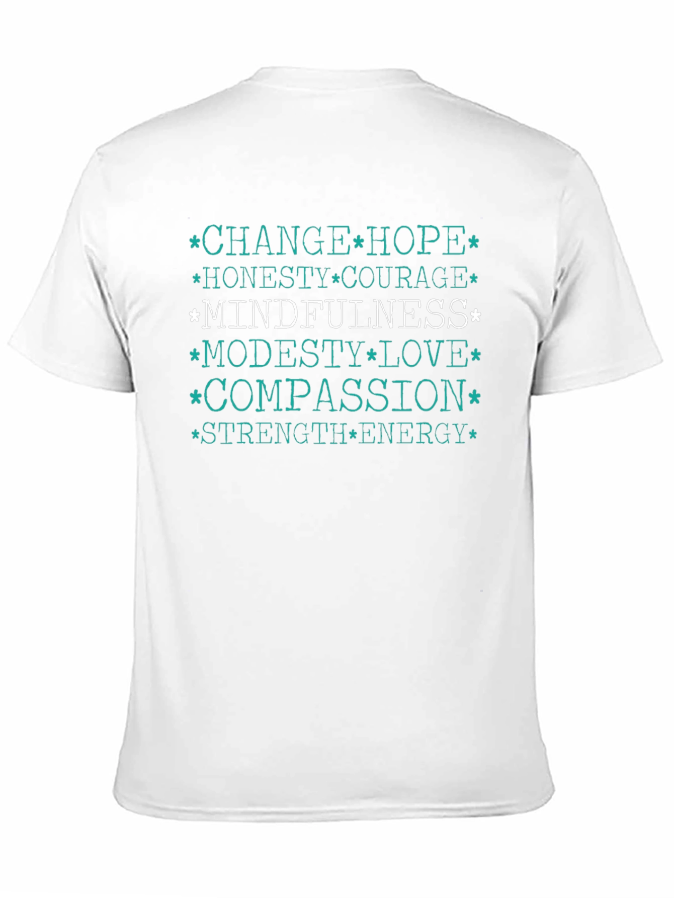 Mindfulness Black T-Shirt - Positive Words