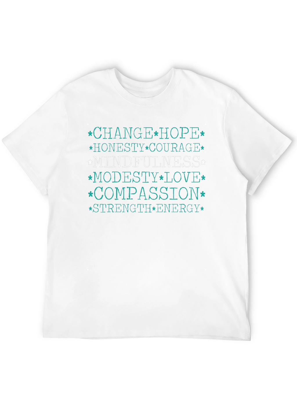 Mindfulness Black T-Shirt - Positive Words
