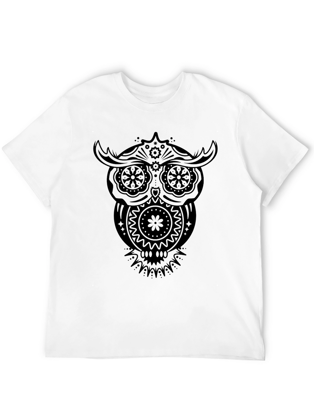 Owl Graphic Black T-Shirt