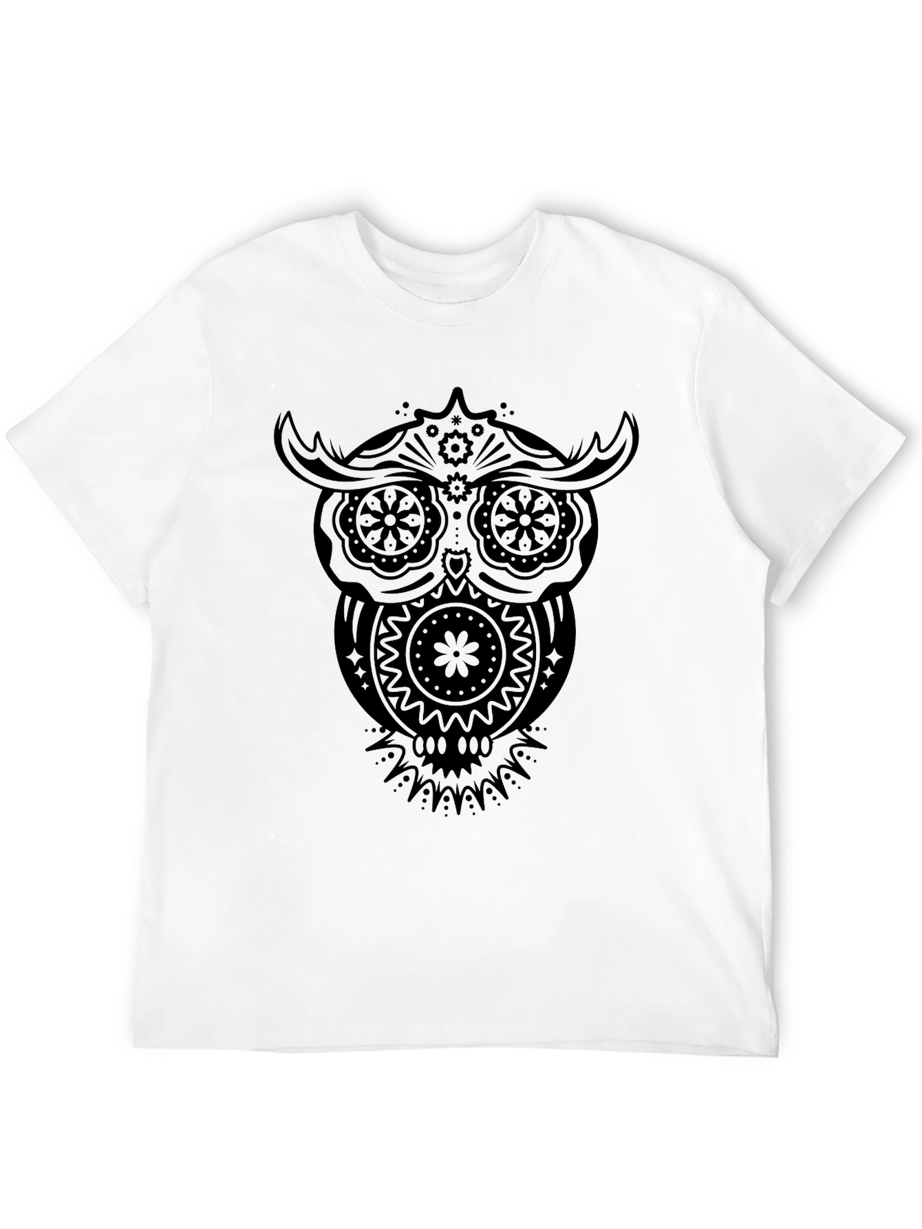 Owl Graphic Black T-Shirt