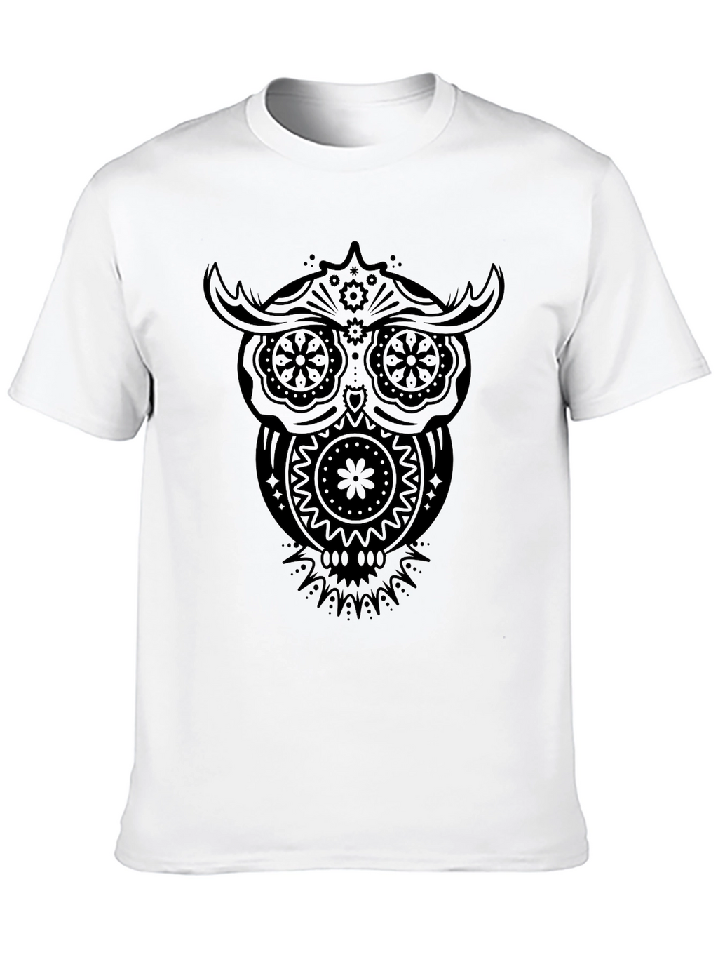 Owl Graphic Black T-Shirt