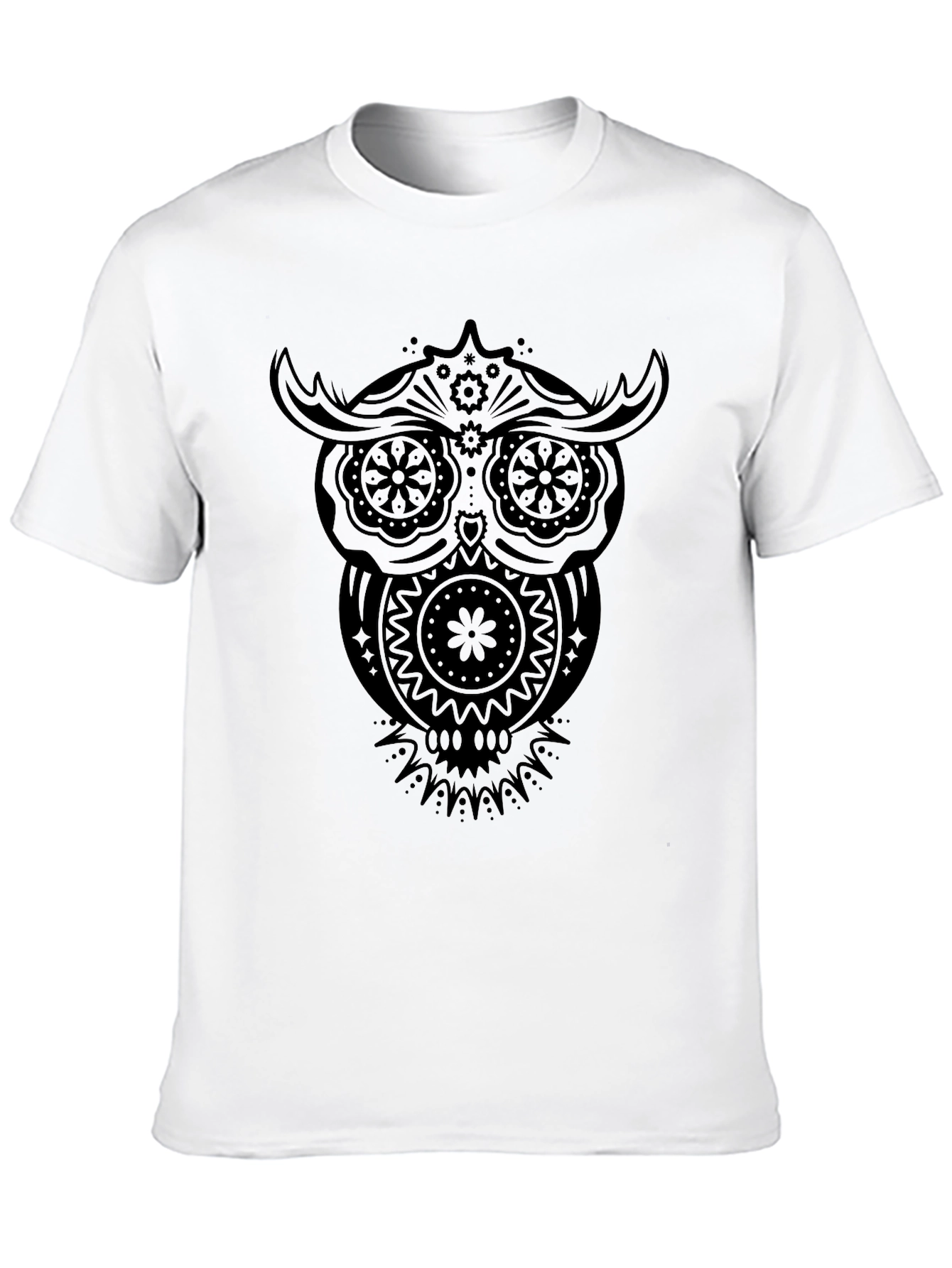 Owl Graphic Black T-Shirt