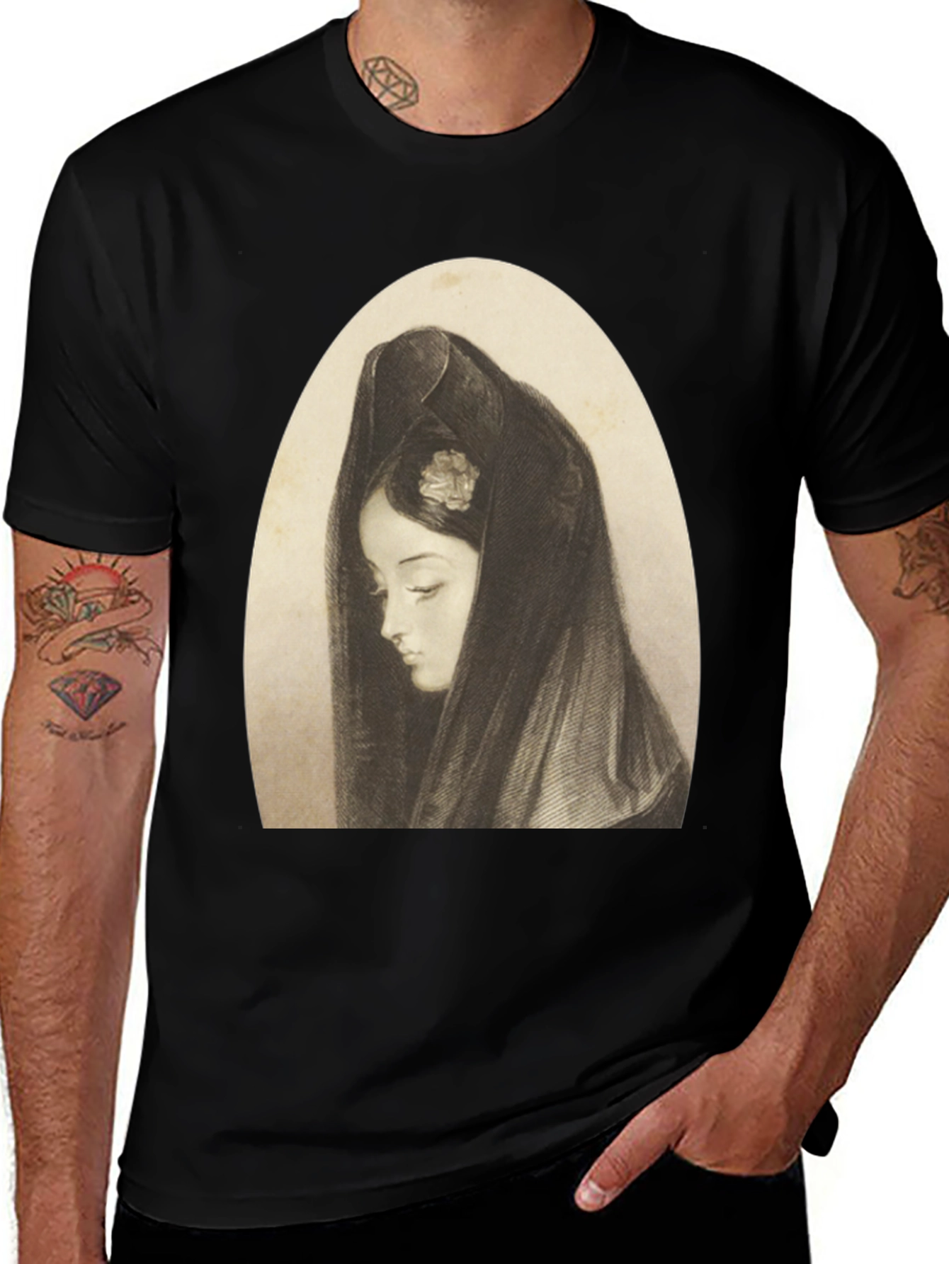 Vintage Portrait Tee - Classic Style