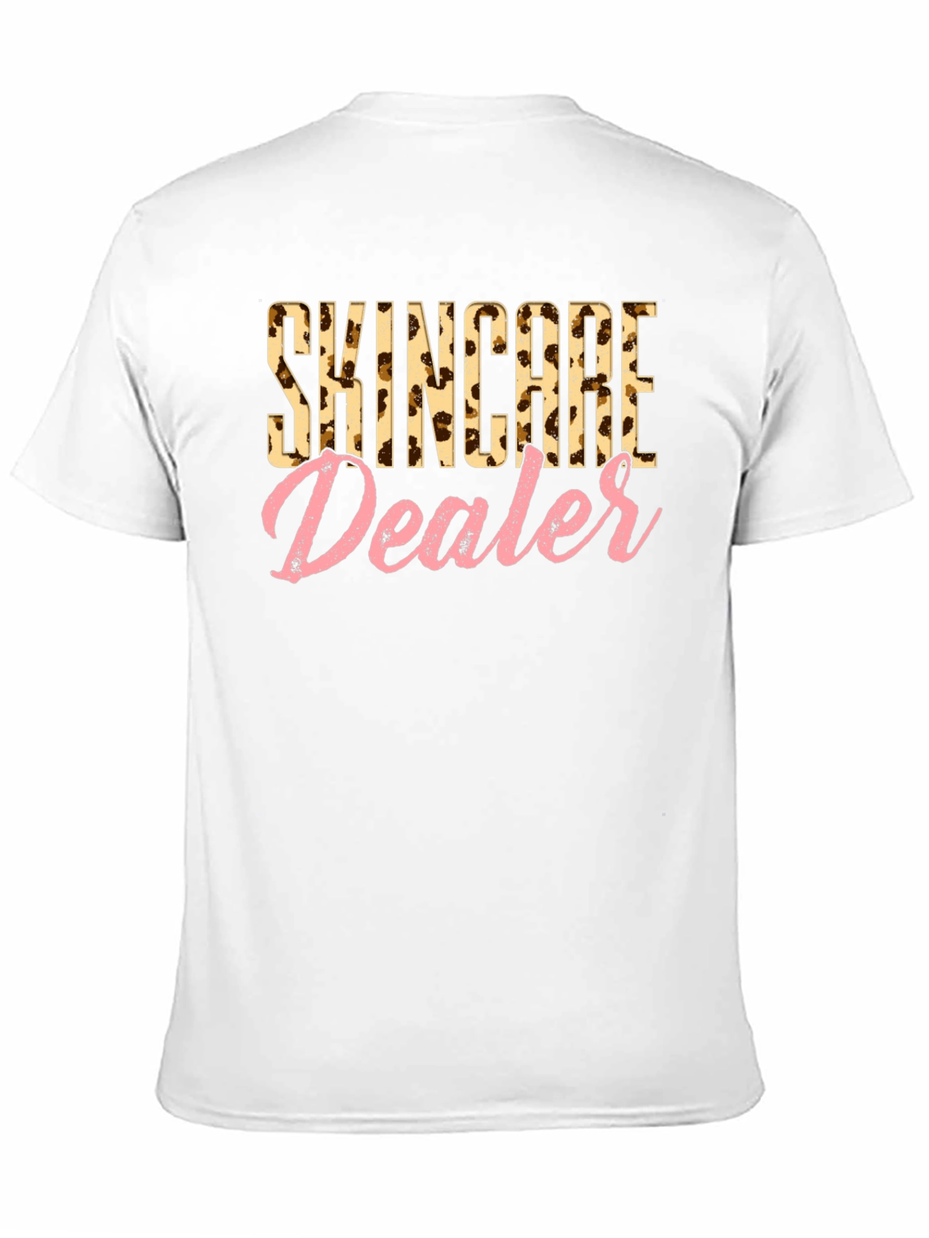 Skincare Dealer Leopard Print T-Shirt