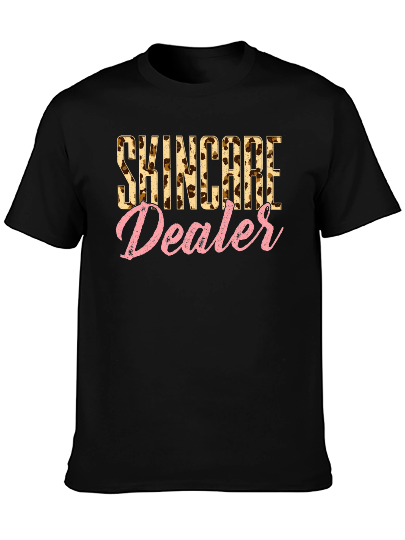 Skincare Dealer Leopard Print T-Shirt