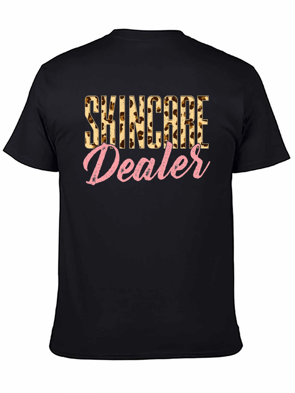 Skincare Dealer Leopard Print T-Shirt