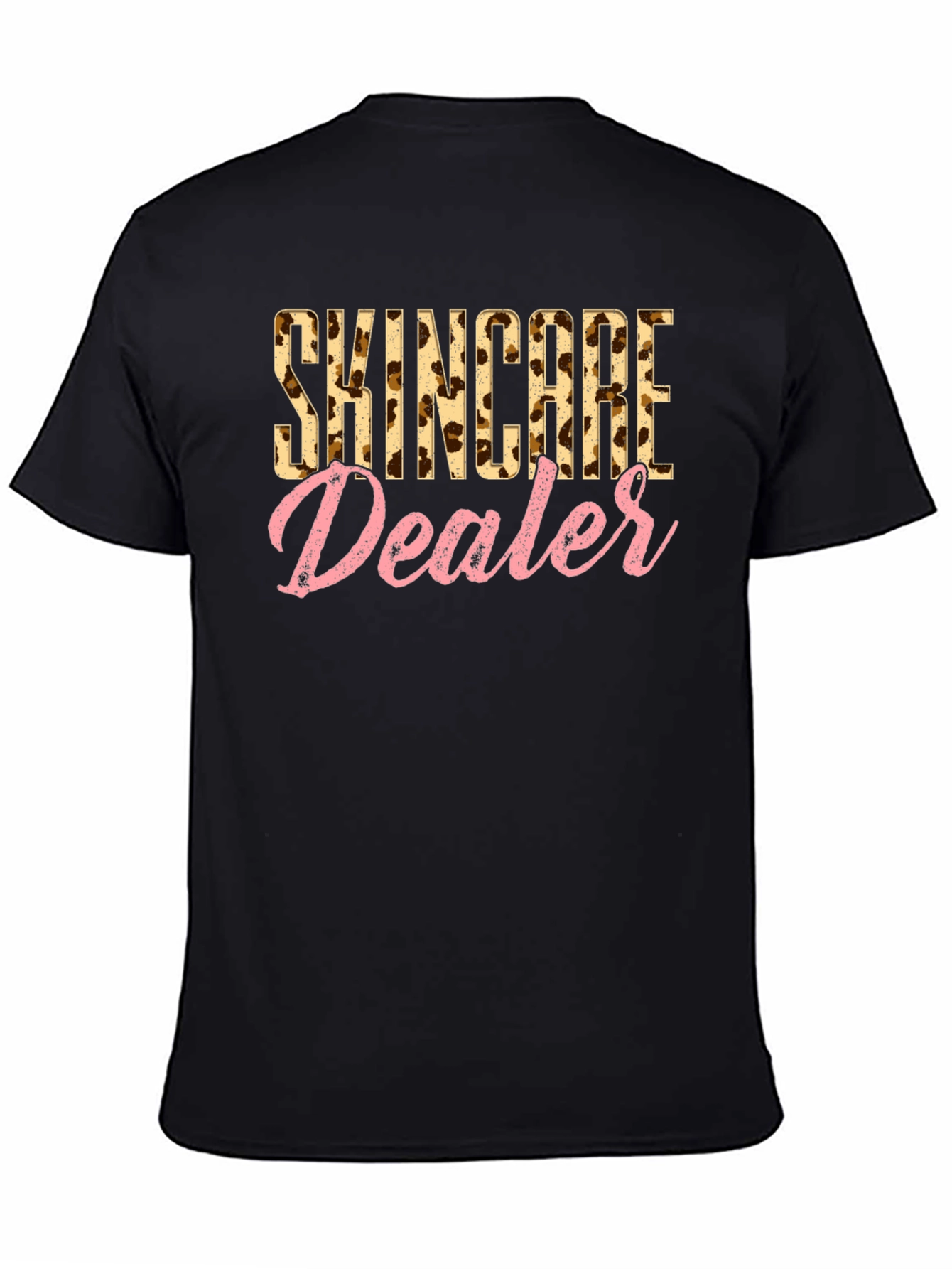 Skincare Dealer Leopard Print T-Shirt
