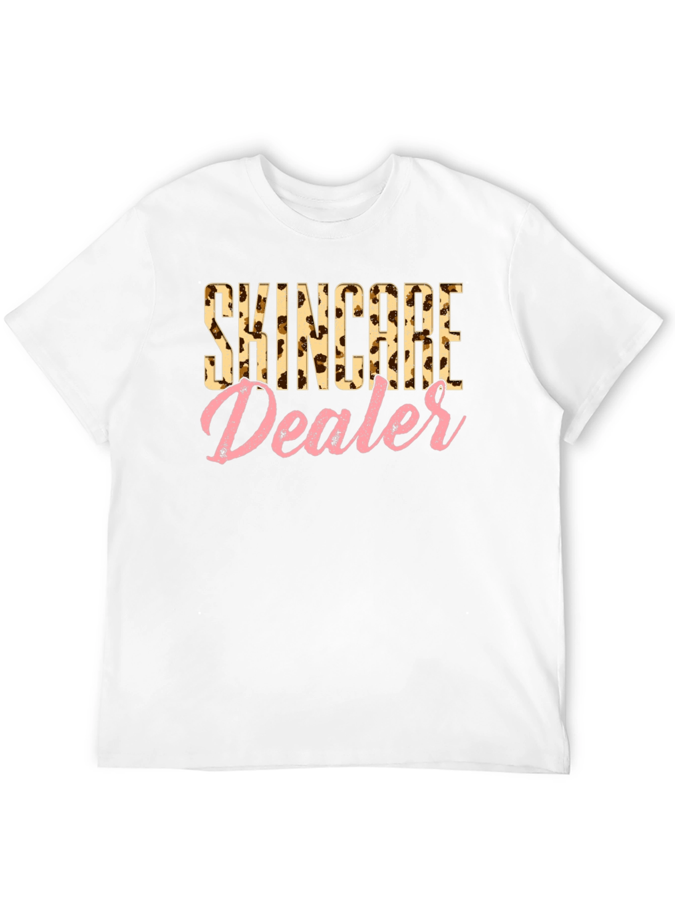 Skincare Dealer Leopard Print T-Shirt