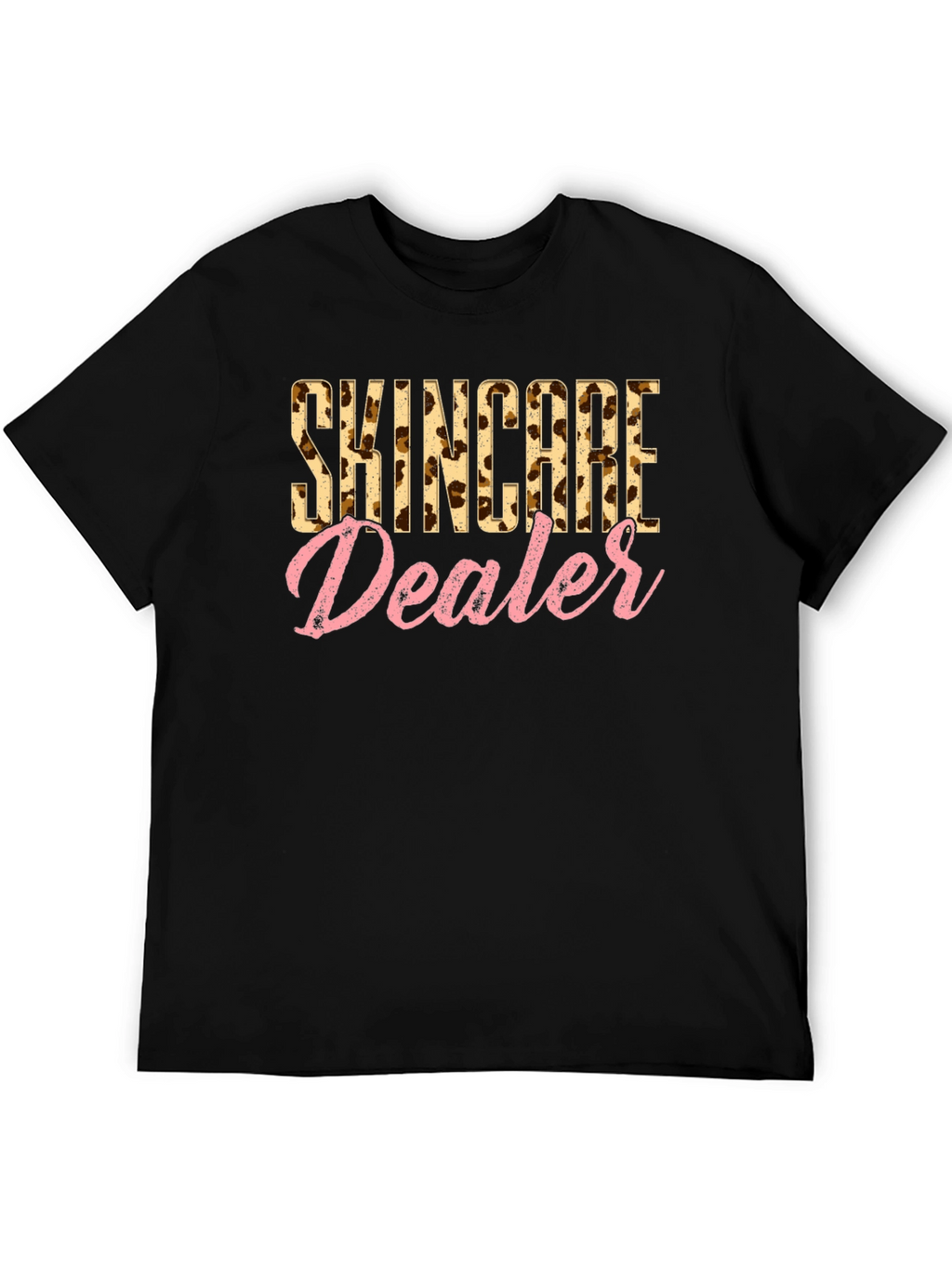 Skincare Dealer Leopard Print T-Shirt