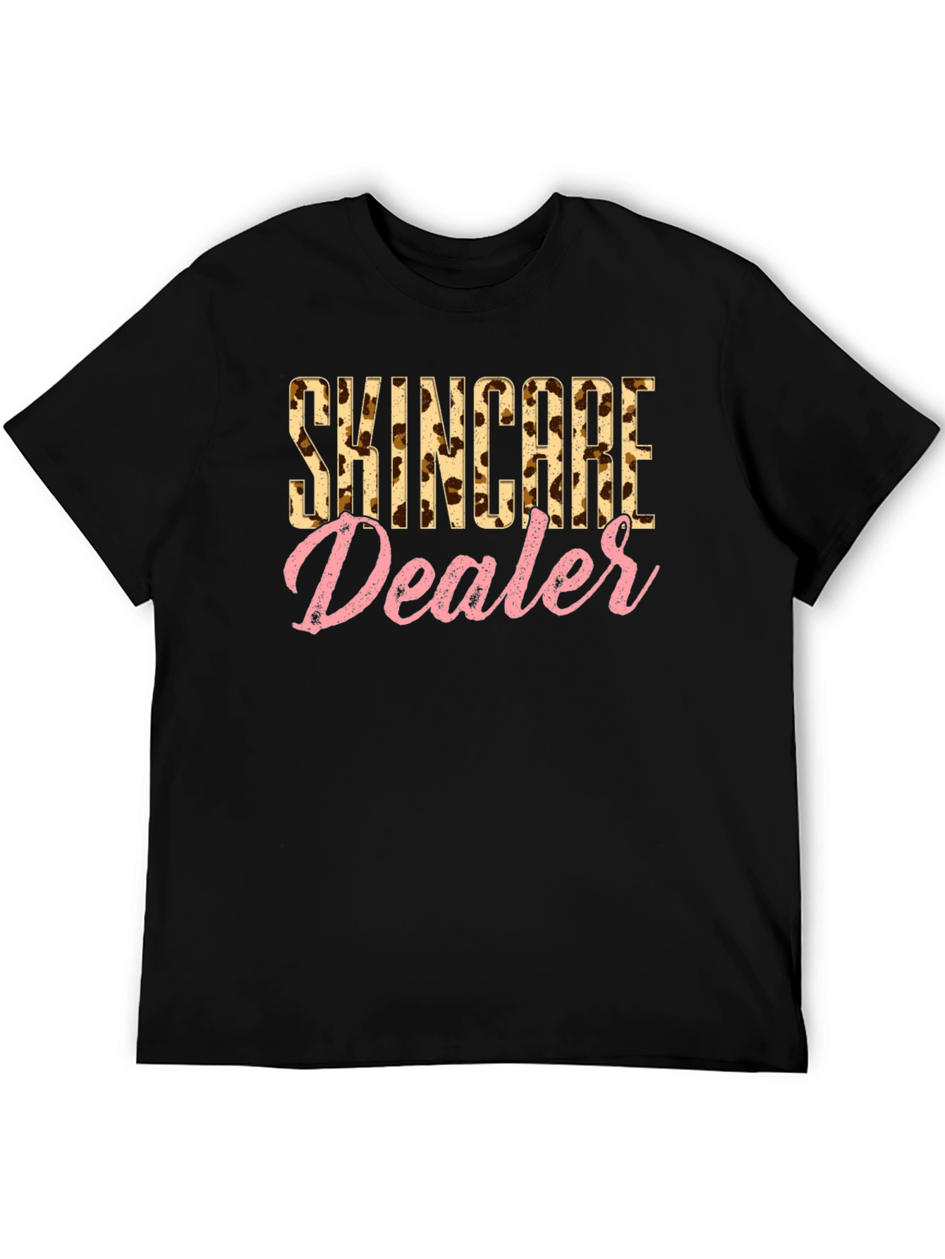 Skincare Dealer Leopard Print T-Shirt