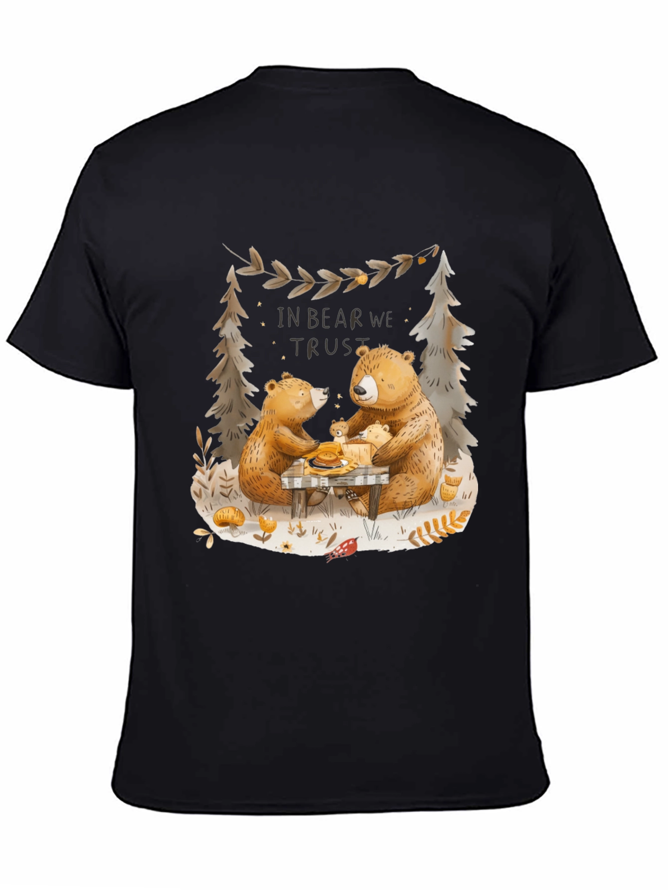 Bear Family Graphic Tee - In Bear We Trust T-Shirt