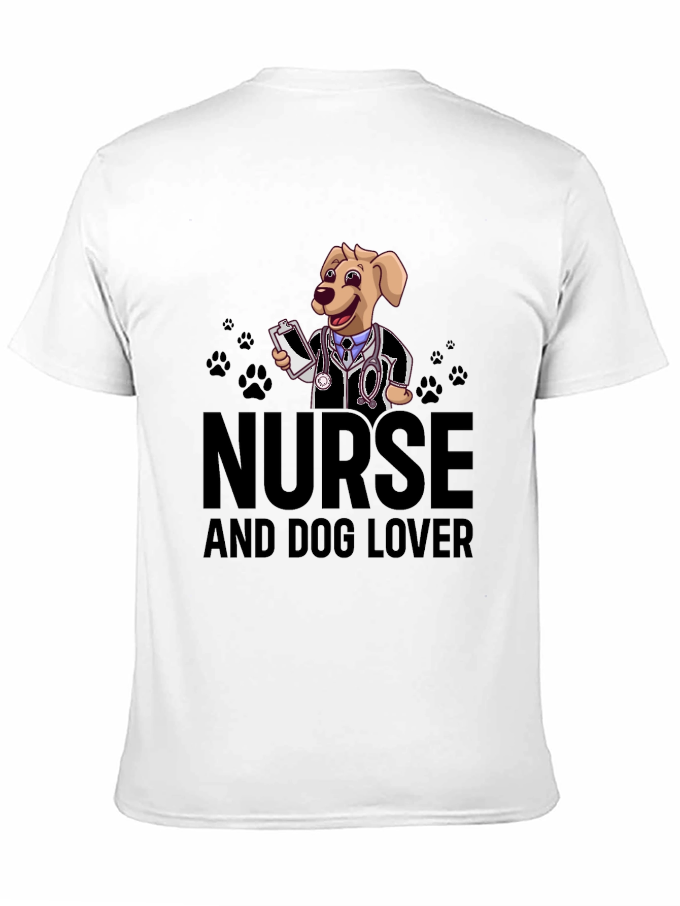 Nurse and Dog Lover Graphic T-Shirt