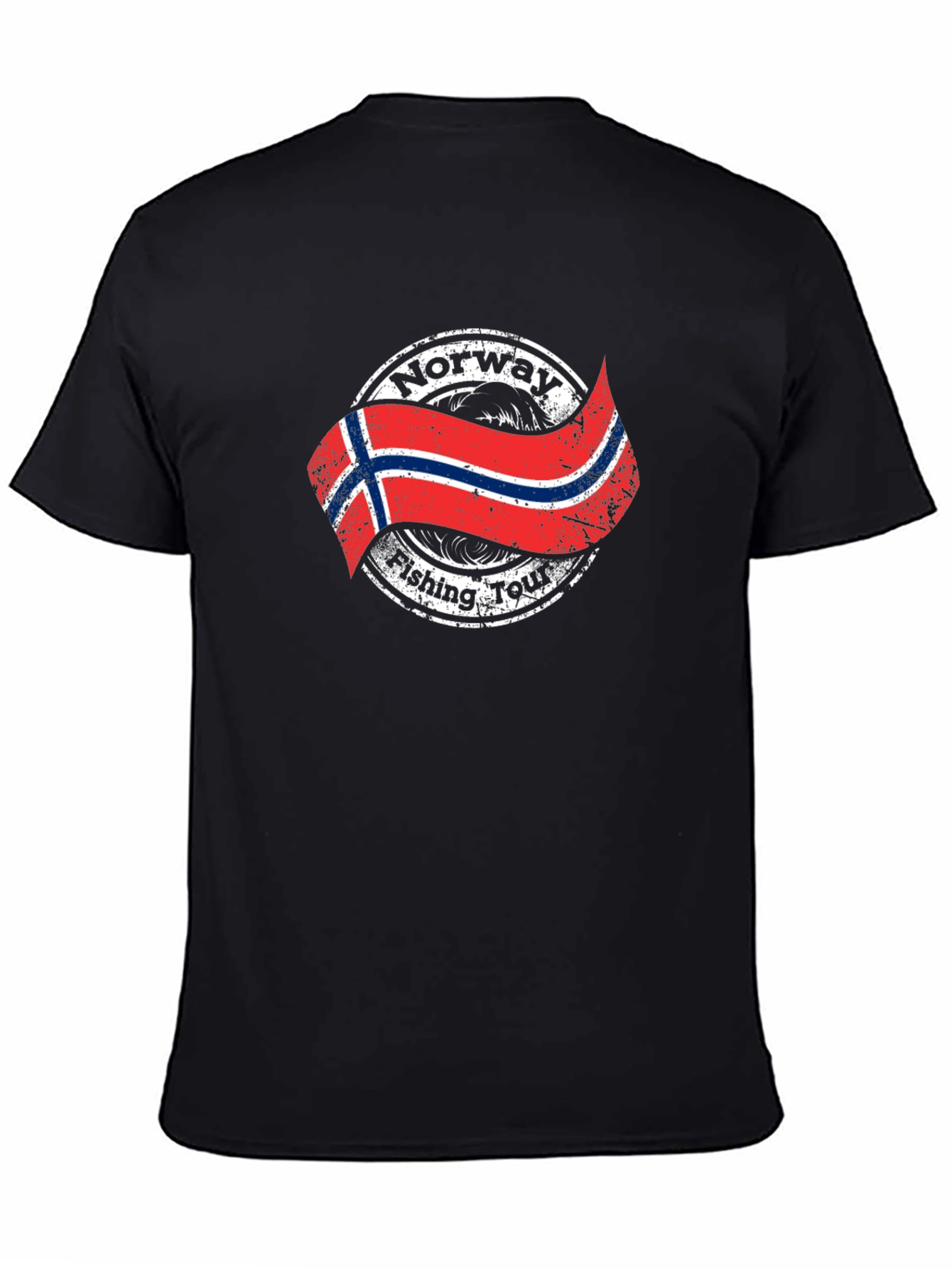 Norway Fishing Tour T-Shirt - Black