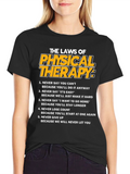 Physical Therapy Laws Graphic T-Shirt