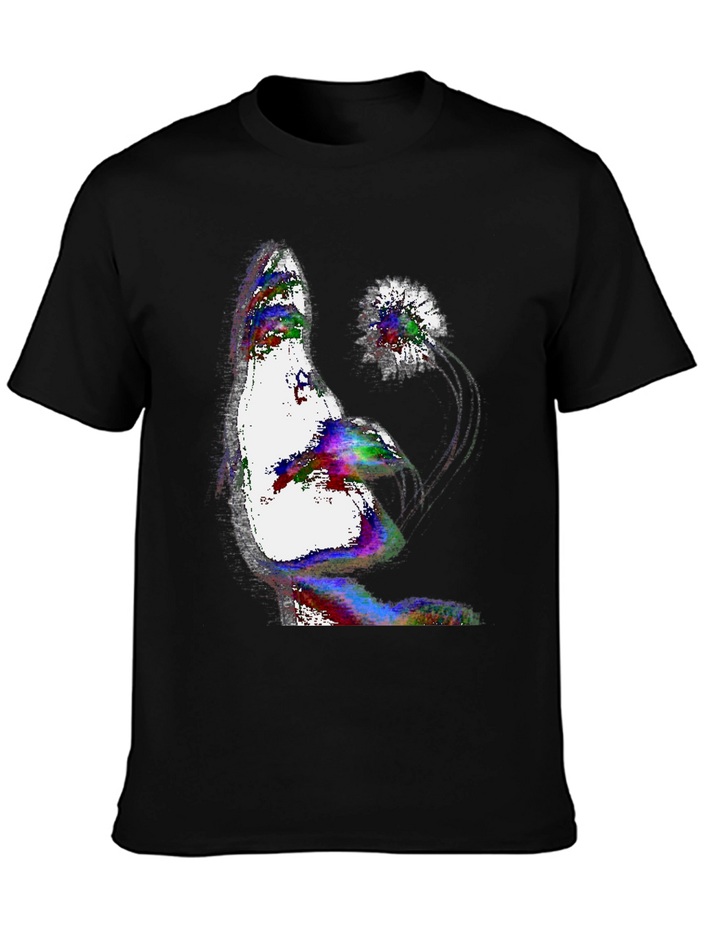 Abstract Art T-Shirt - Mens Black Tee