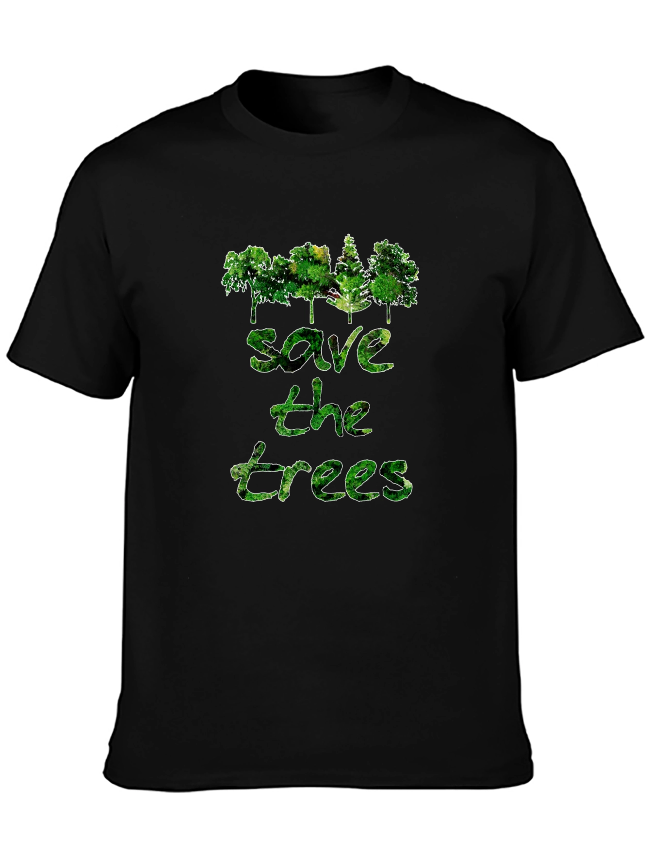 Save the Trees Graphic Print T-Shirt