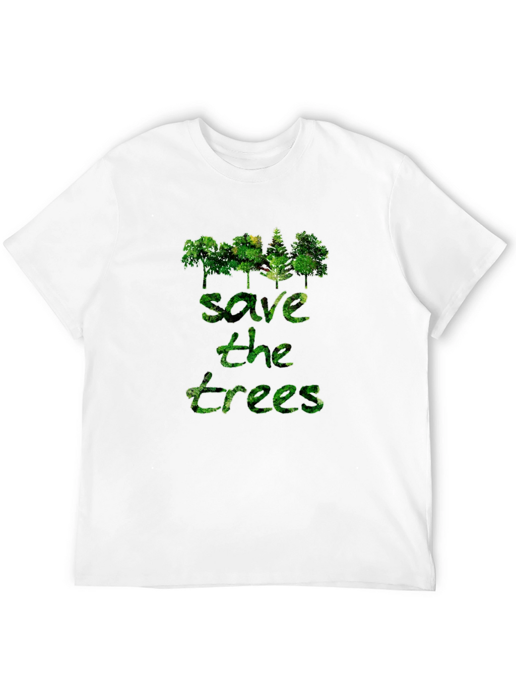 Save the Trees Graphic Print T-Shirt