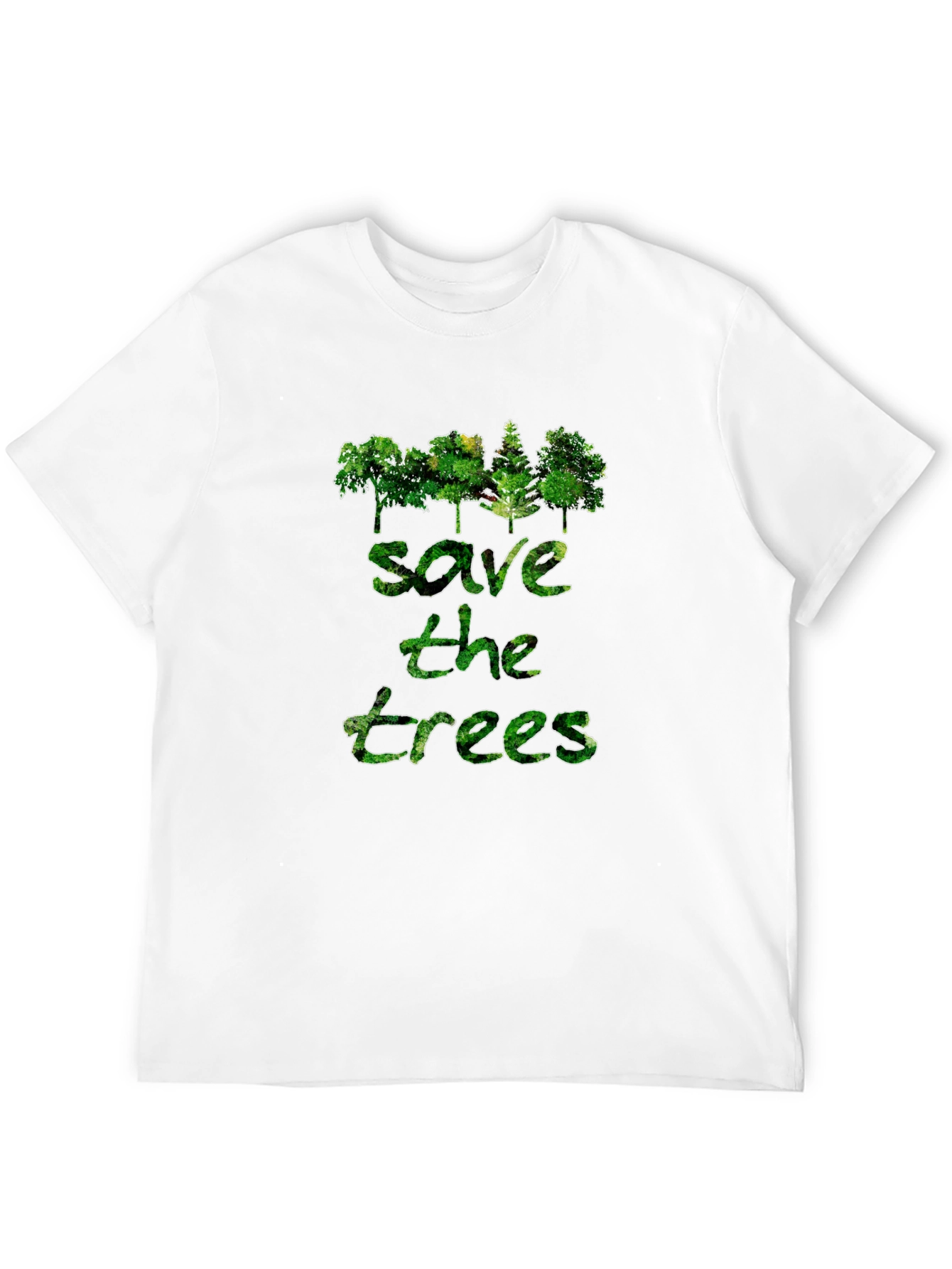Save the Trees Graphic Print T-Shirt