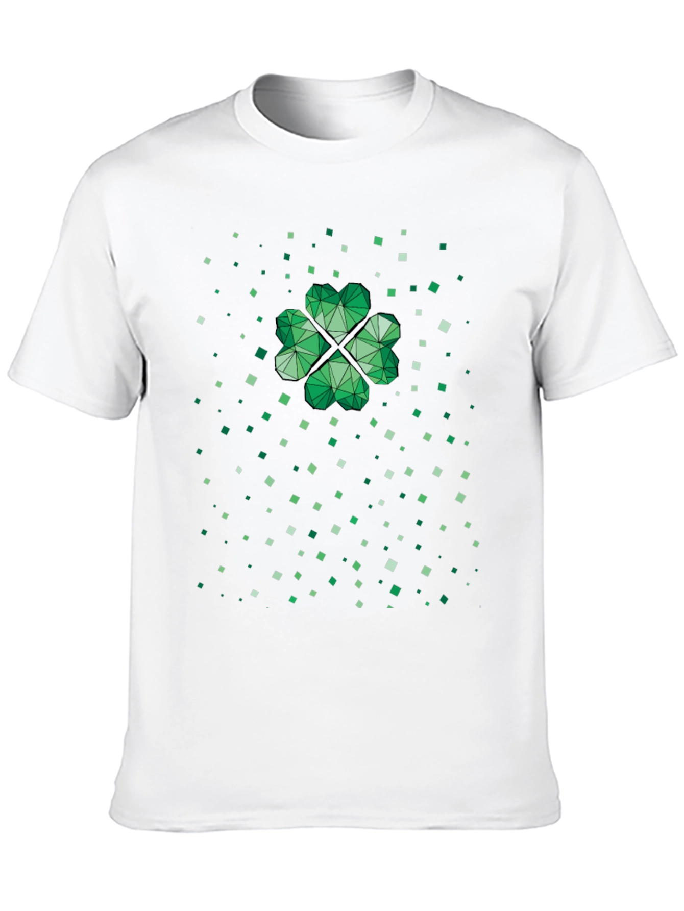 Geometric Shamrock St. Patricks Day T-Shirt