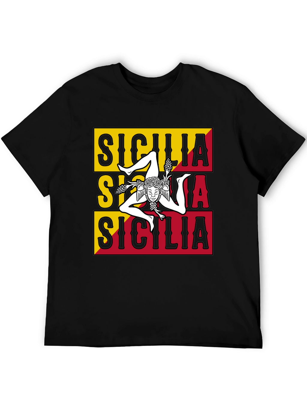 Sicilia T-Shirt - Trinacria Symbol - Italian Pride Tee