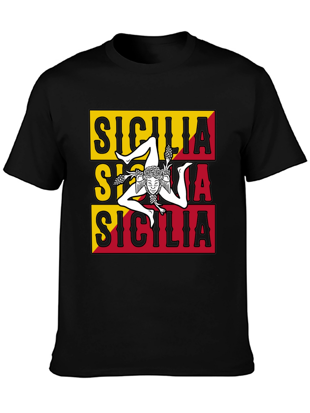Sicilia T-Shirt - Trinacria Symbol - Italian Pride Tee
