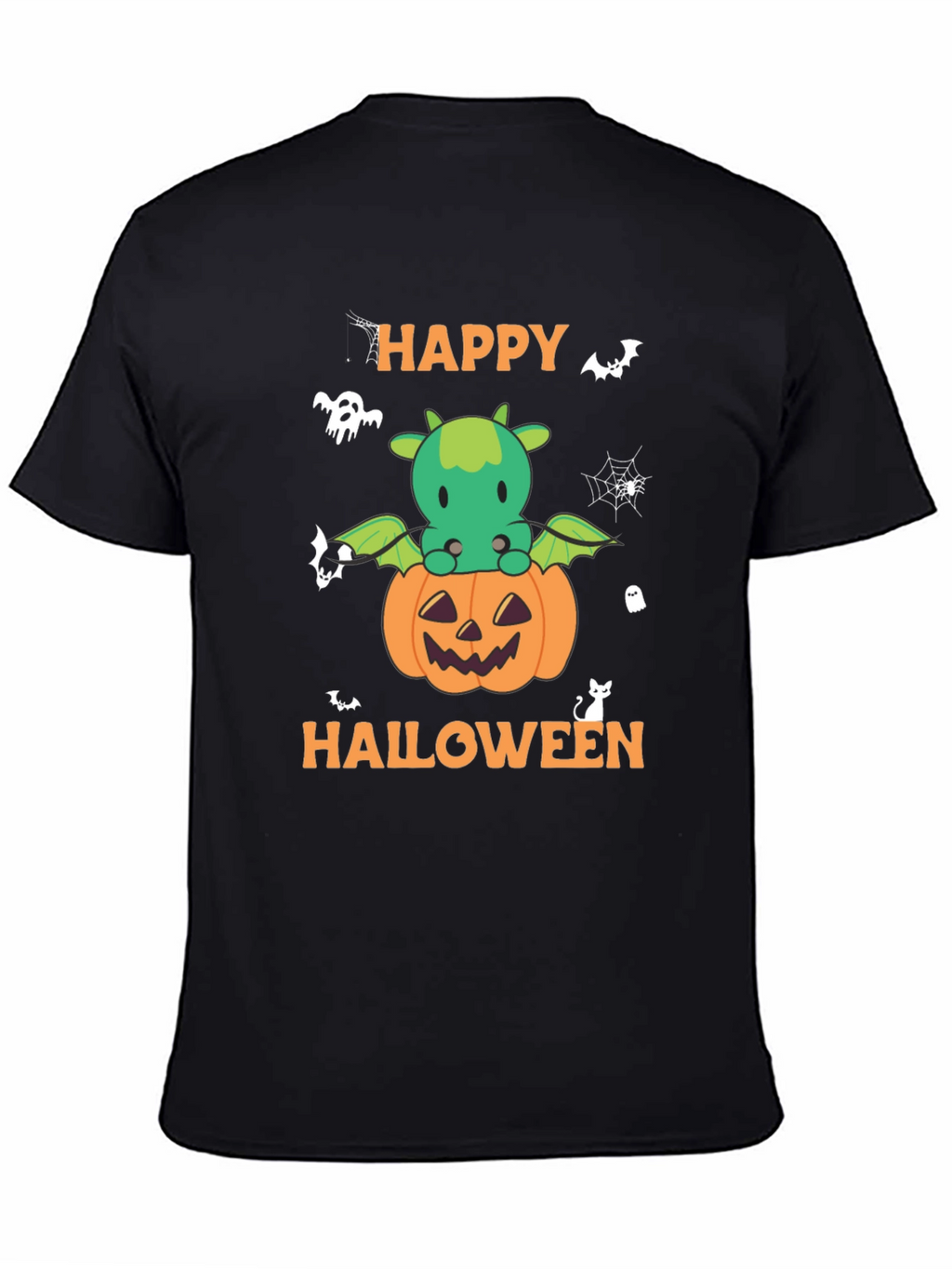 Halloween Dragon Pumpkin Graphic Tee