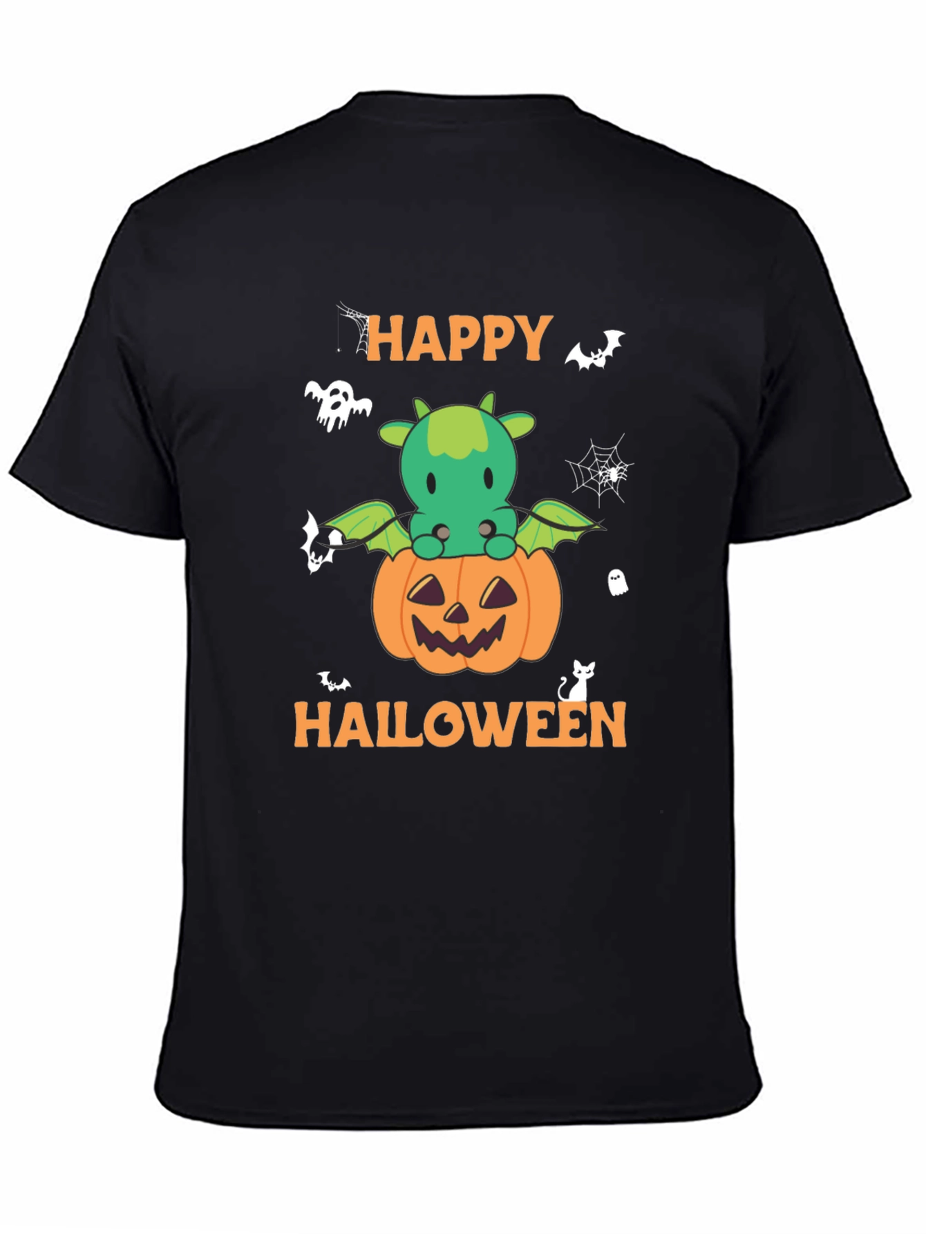 Halloween Dragon Pumpkin Graphic Tee