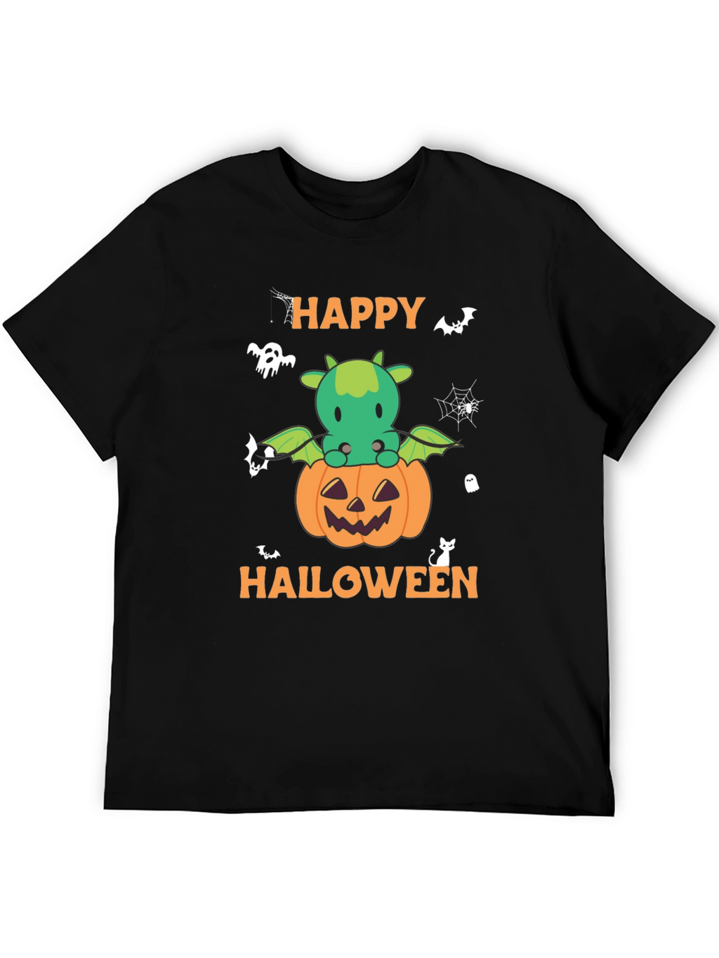Halloween Dragon Pumpkin Graphic Tee