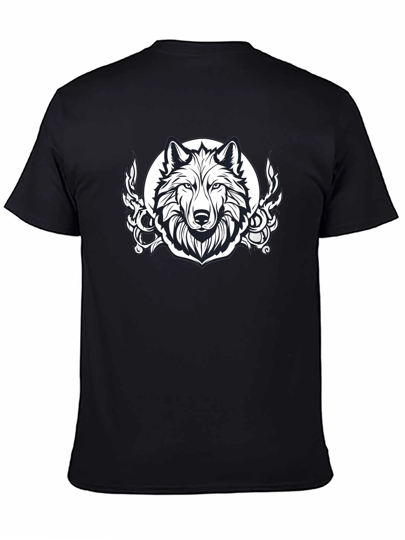 Wolf Graphic Black T-Shirt