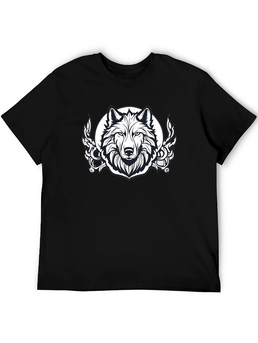 Wolf Graphic Black T-Shirt