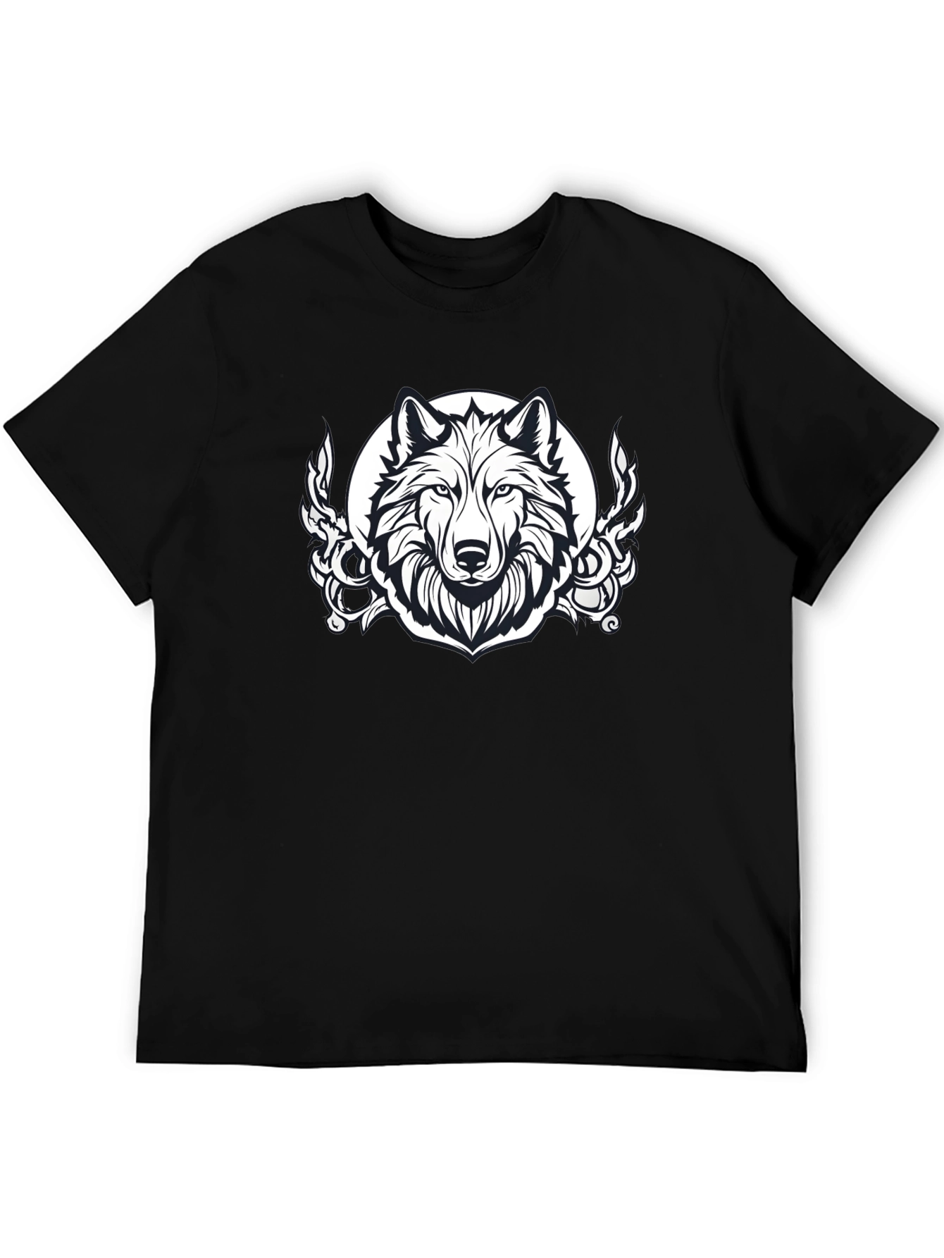 Wolf Graphic Black T-Shirt