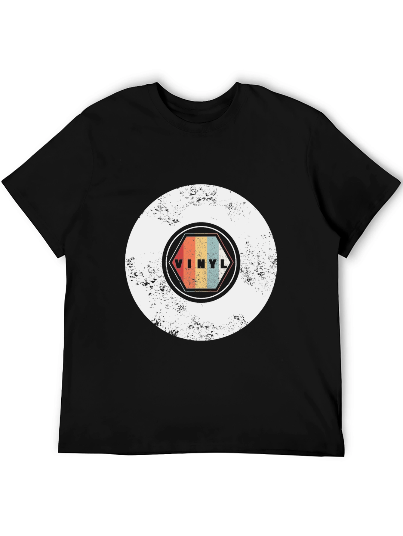Vintage Vinyl Record Graphic Tee - Retro Music Lover T-Shirt