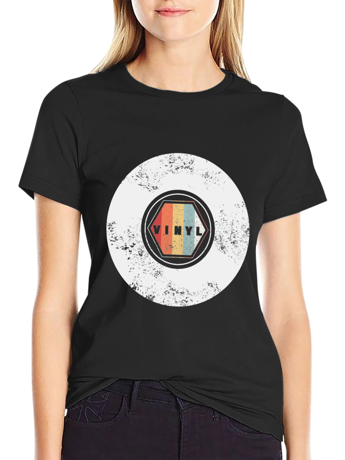 Vintage Vinyl Record Graphic Tee - Retro Music Lover T-Shirt