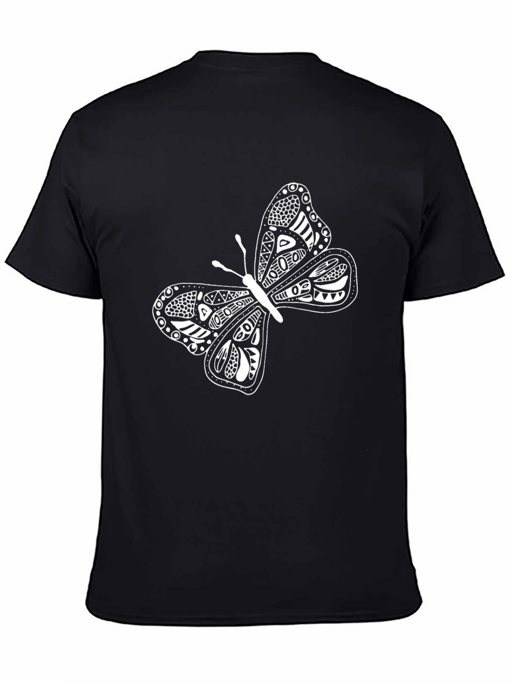 Butterfly Graphic Black T-Shirt - Unique Design
