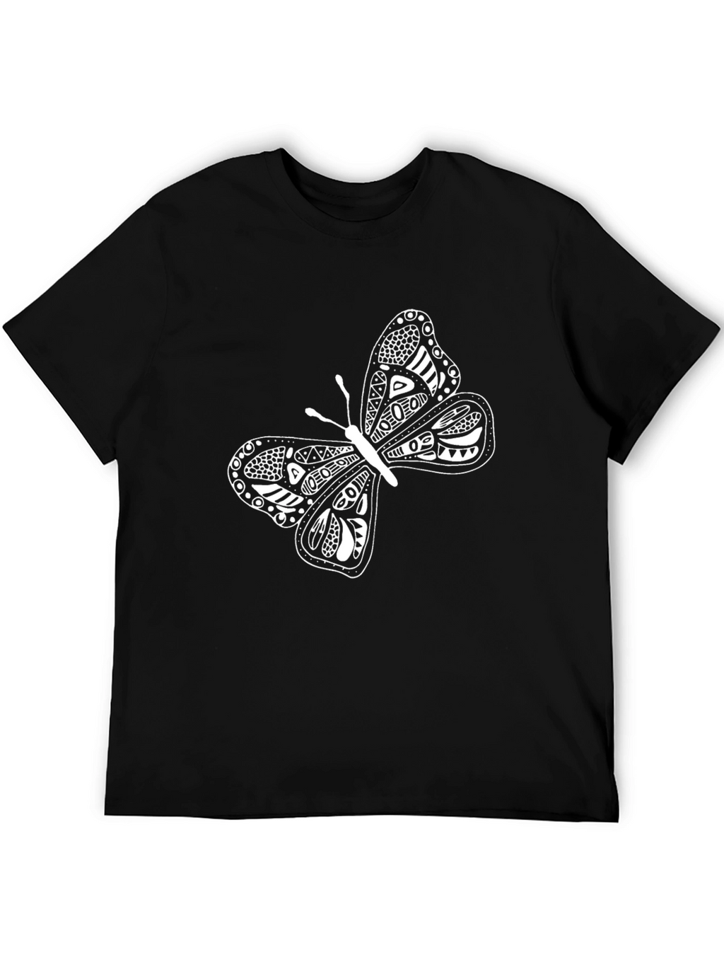 Butterfly Graphic Black T-Shirt - Unique Design