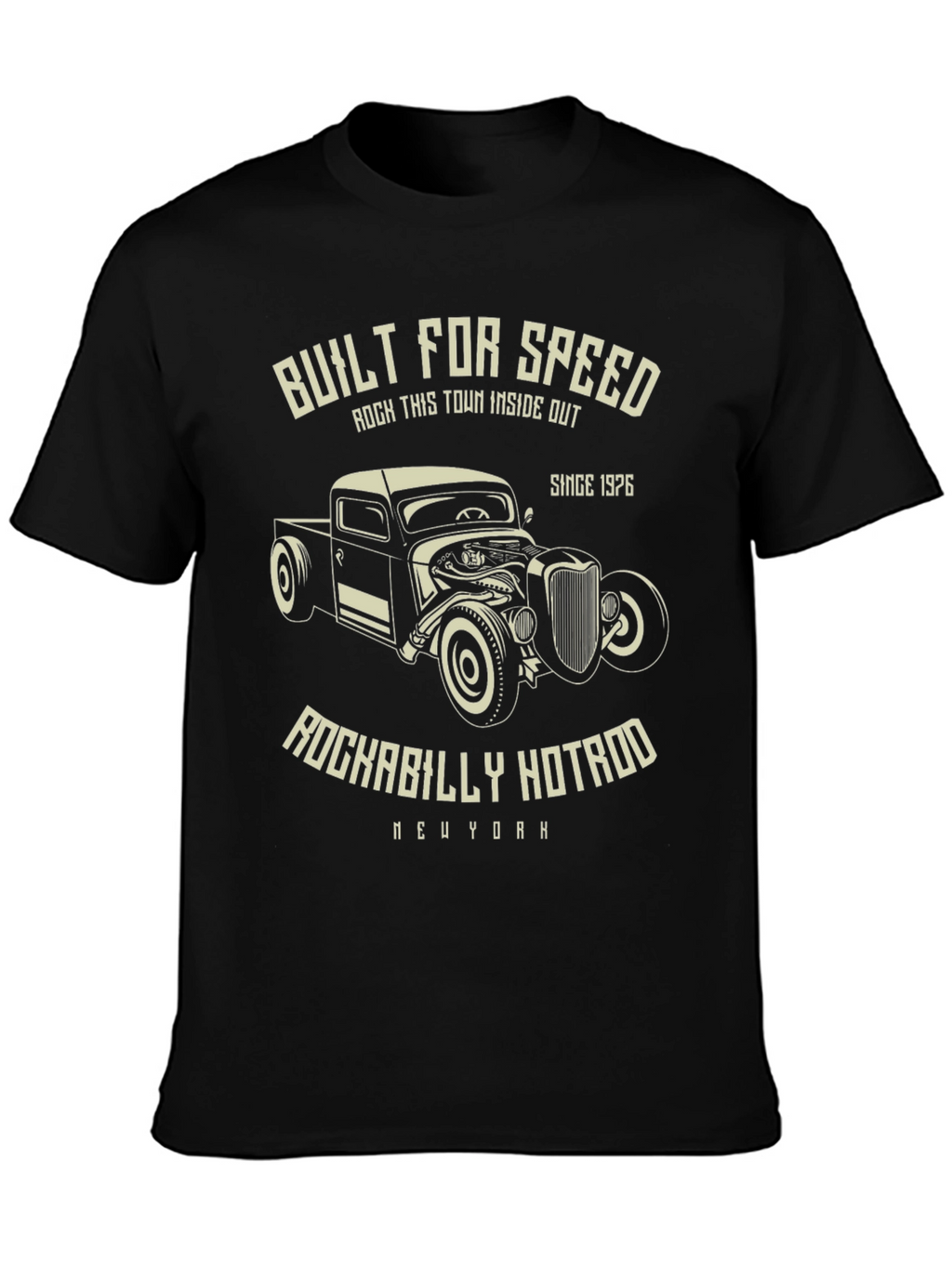 Built For Speed Rockabilly Hotrod Tee