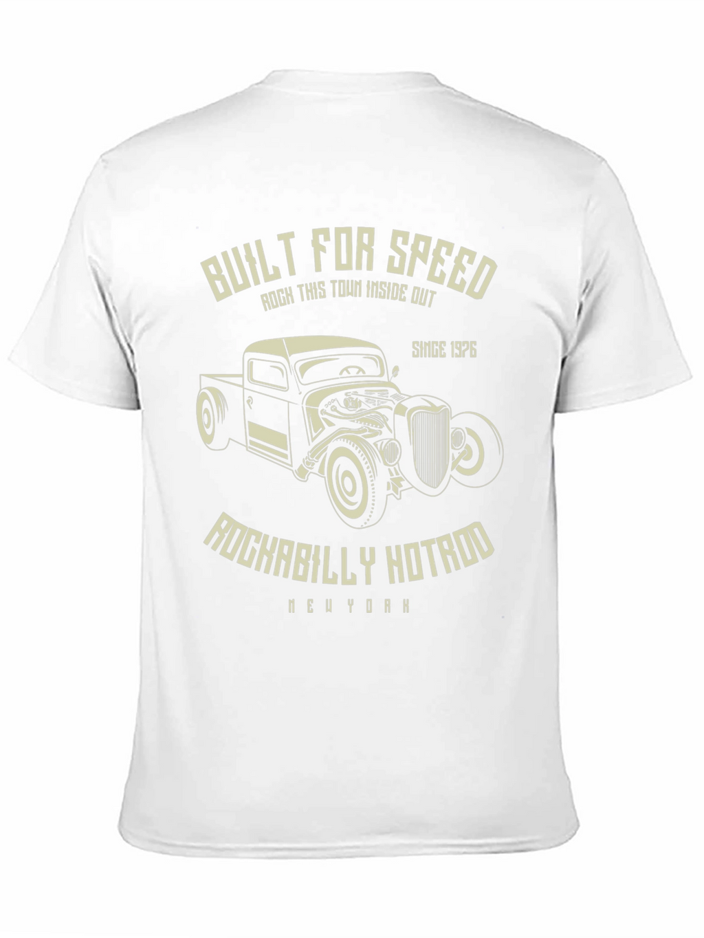 Built For Speed Rockabilly Hotrod Tee
